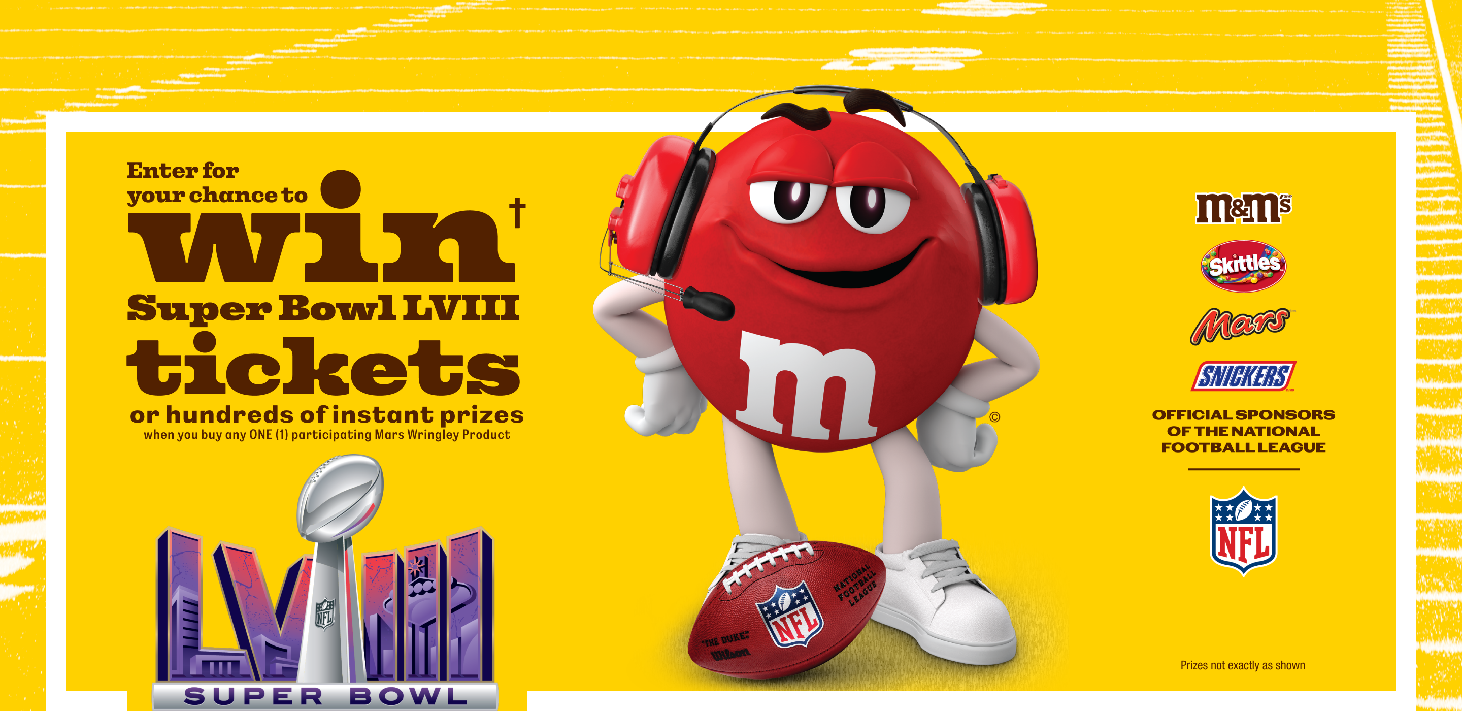You Could Win a Trip to Super Bowl LVIII Plus 1 of 350 Instant Prizes